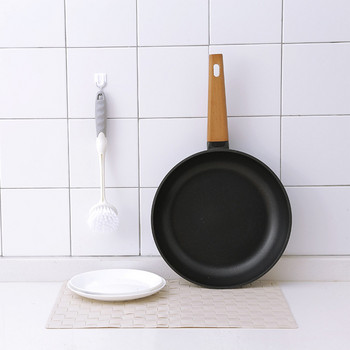 Μεγάλη λαβή βούρτσα καθαρισμού κουζίνας Ισχυρή ικανότητα καθαρισμού Ευρεία εφαρμογή για τηγάνια πιάτων Μαγειρικά σκεύη