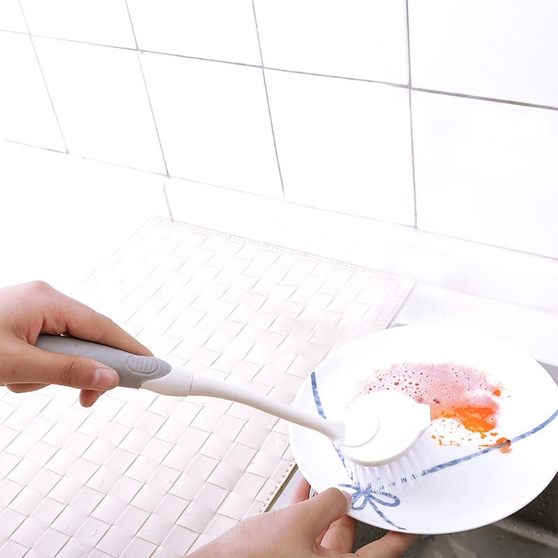 Μεγάλη λαβή βούρτσα καθαρισμού κουζίνας Ισχυρή ικανότητα καθαρισμού Ευρεία εφαρμογή για τηγάνια πιάτων Μαγειρικά σκεύη