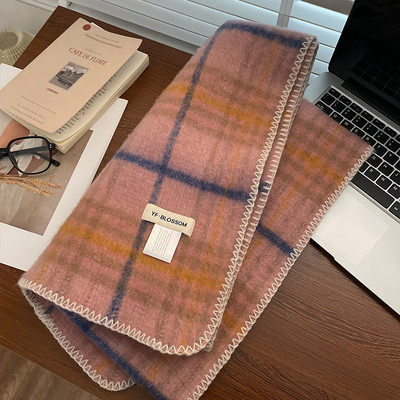 Νέο μοντέλο γυναικείο καρό χειμωνιάτικο κασκόλ