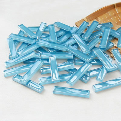 100g Μικτού χρώματος Τετράγωνη λωρίδα βιτρό Καθαρό γυαλί Μωσαϊκό Τεμάχια DIY Μωσαϊκά Πλακάκια Χόμπι Τέχνη Χειροτεχνία Υλικό