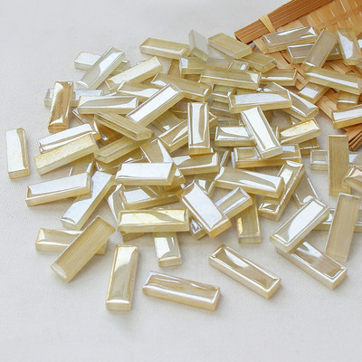 100g Μικτού χρώματος Τετράγωνη λωρίδα βιτρό Καθαρό γυαλί Μωσαϊκό Τεμάχια DIY Μωσαϊκά Πλακάκια Χόμπι Τέχνη Χειροτεχνία Υλικό