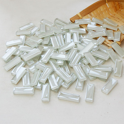 100g Μικτού χρώματος Τετράγωνη λωρίδα βιτρό Καθαρό γυαλί Μωσαϊκό Τεμάχια DIY Μωσαϊκά Πλακάκια Χόμπι Τέχνη Χειροτεχνία Υλικό