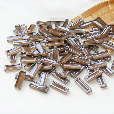 100g Μικτού χρώματος Τετράγωνη λωρίδα βιτρό Καθαρό γυαλί Μωσαϊκό Τεμάχια DIY Μωσαϊκά Πλακάκια Χόμπι Τέχνη Χειροτεχνία Υλικό