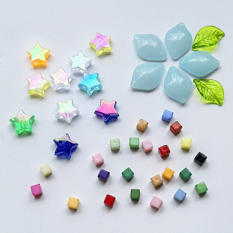 100 τεμ. Γυαλί Κρυστάλλινο Μωσαϊκό Πλακάκια Μίνι Χρώμα Star Stones DIY Μωσαϊκό Κατασκευή για Τέχνες Crafs Creative Hobby Διακόσμηση τοίχου σπιτιού