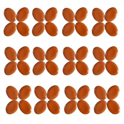 60τμχ Οβάλ κεραμικά μωσαϊκά πλακάκια Πολύχρωμα μωσαϊκό κομμάτια Μωσαϊκό DIY Κατασκευή πέτρες για Χόμπι Τέχνες Χειροτεχνία τοίχου Διακόσμηση