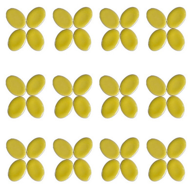 60τμχ Οβάλ κεραμικά μωσαϊκά πλακάκια Πολύχρωμα μωσαϊκό κομμάτια Μωσαϊκό DIY Κατασκευή πέτρες για Χόμπι Τέχνες Χειροτεχνία τοίχου Διακόσμηση