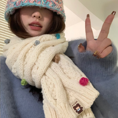 Μοντέρνο πλεκτό χειμωνιάτικο κασκόλ για γυναίκες σε διάφορα χρώματα