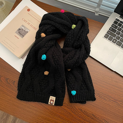 Μοντέρνο πλεκτό χειμωνιάτικο κασκόλ για γυναίκες σε διάφορα χρώματα