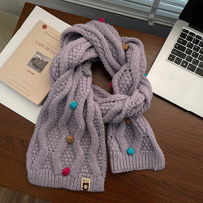 Μοντέρνο πλεκτό χειμωνιάτικο κασκόλ για γυναίκες σε διάφορα χρώματα