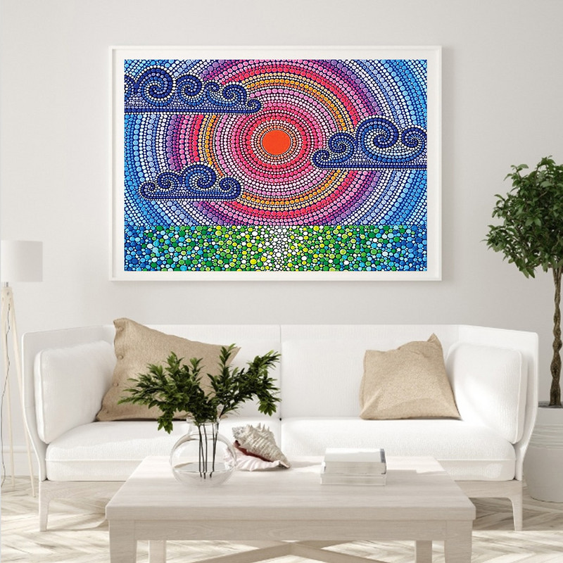 „Pasidaryk pats“ 5D mozaikos, visos formos grąžtas specialios formos deimantinis kraštovaizdžio dervos dažymo rinkinys Kalnų krištolinio piešimo namuose, amatų, miegamojo dekoras