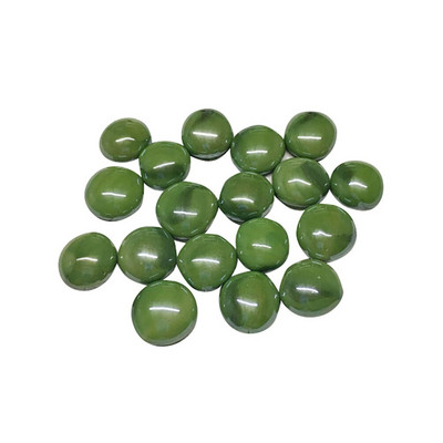 100 g plăci de mozaic din sticlă transparentă Mărgele plate rotunde pentru artizanat Pietre decorative din sticlă pentru realizarea de mozaic