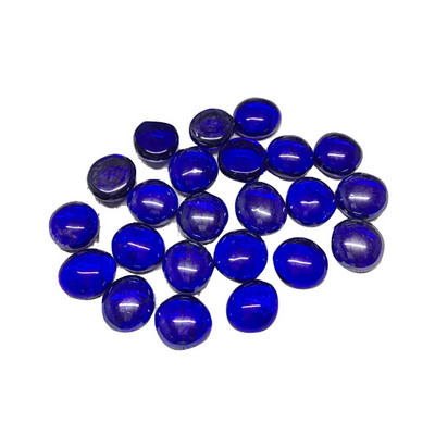 100 g plăci de mozaic din sticlă transparentă Mărgele plate rotunde pentru artizanat Pietre decorative din sticlă pentru realizarea de mozaic