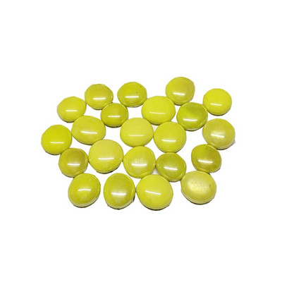 100 g plăci de mozaic din sticlă transparentă Mărgele plate rotunde pentru artizanat Pietre decorative din sticlă pentru realizarea de mozaic