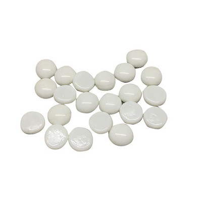 100 g plăci de mozaic din sticlă transparentă Mărgele plate rotunde pentru artizanat Pietre decorative din sticlă pentru realizarea de mozaic