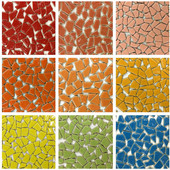 100g Μικτό Χρώμα DIY Κεραμικό Μωσαϊκό Γυάλινος Καθρέφτης Χειροποίητα Στολίδια Πλακάκια Αξεσουάρ τοίχου Κηροπήγαζα Αμπαζούρ Craft YLM8037