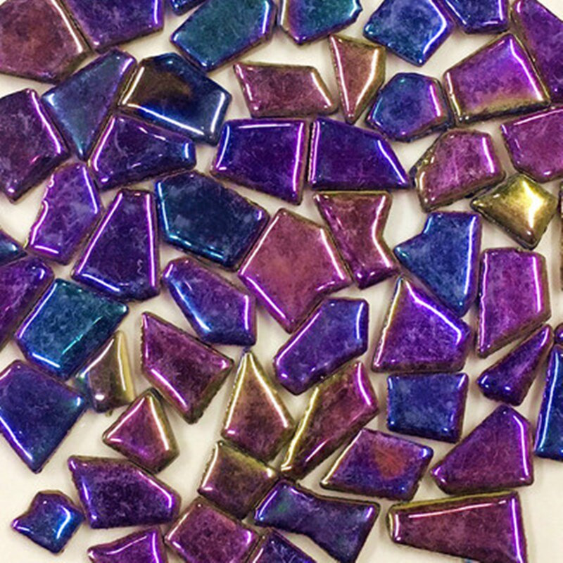 100g Μικτό Χρώμα DIY Κεραμικό Μωσαϊκό Γυάλινος Καθρέφτης Χειροποίητα Στολίδια Πλακάκια Αξεσουάρ τοίχου Κηροπήγαζα Αμπαζούρ Craft YLM8037