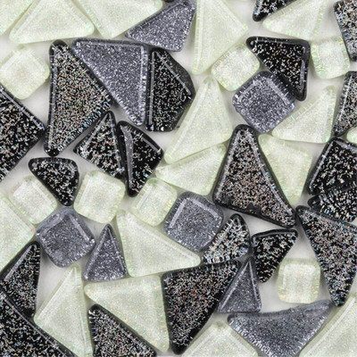 50G/чанта Блестящ камък без кристали, неправилна мозайка Направи си сам творчески ръчно изработени зимни материали за обучение на деца