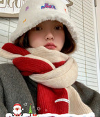 Naiste kootud sall pikkusega 176 cm