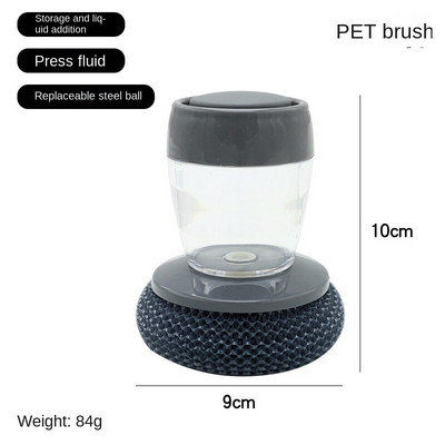 Vedel multifunktsionaalne võib nõusid pesta hari köögipuhastusvidin vedel terastraadist kuul laisk puhastushari potti magic