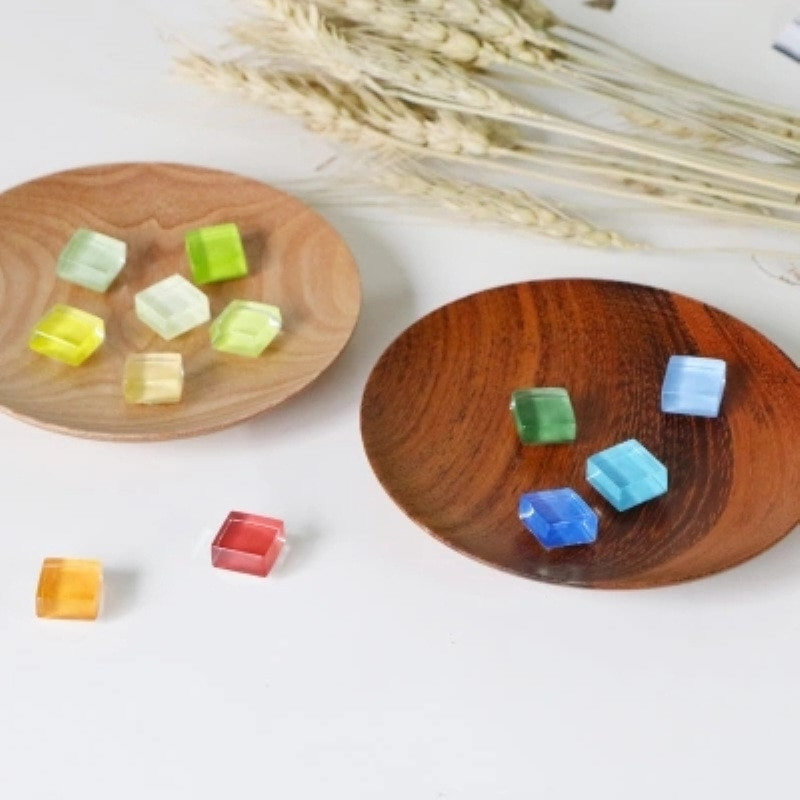 100g Ebakorrapärase isetegemise mosaiigi tegemine plaatide vikerkaarekivid kommid mosaiikplaadid kunst käsitöö läbipaistev klaas Tessera aiakaunistus