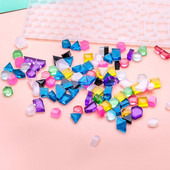 Forme din silicon cu model de particule de mozaic pentru rășină epoxidică, sub formă de subțire, sub-masaike, artizanat cu particule U9i6