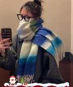 Νέο μοντέλο γυναικείο χειμωνιάτικο κασκόλ με κρόσσια