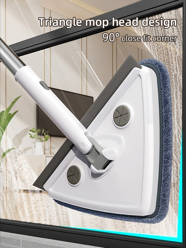MOPALL kolmnurkne aknapuhastusmopp Multifunktsionaalne sissetõmmatav klaasipuhasti aknapesuvahend seina- ja aknapuhastusvahend
