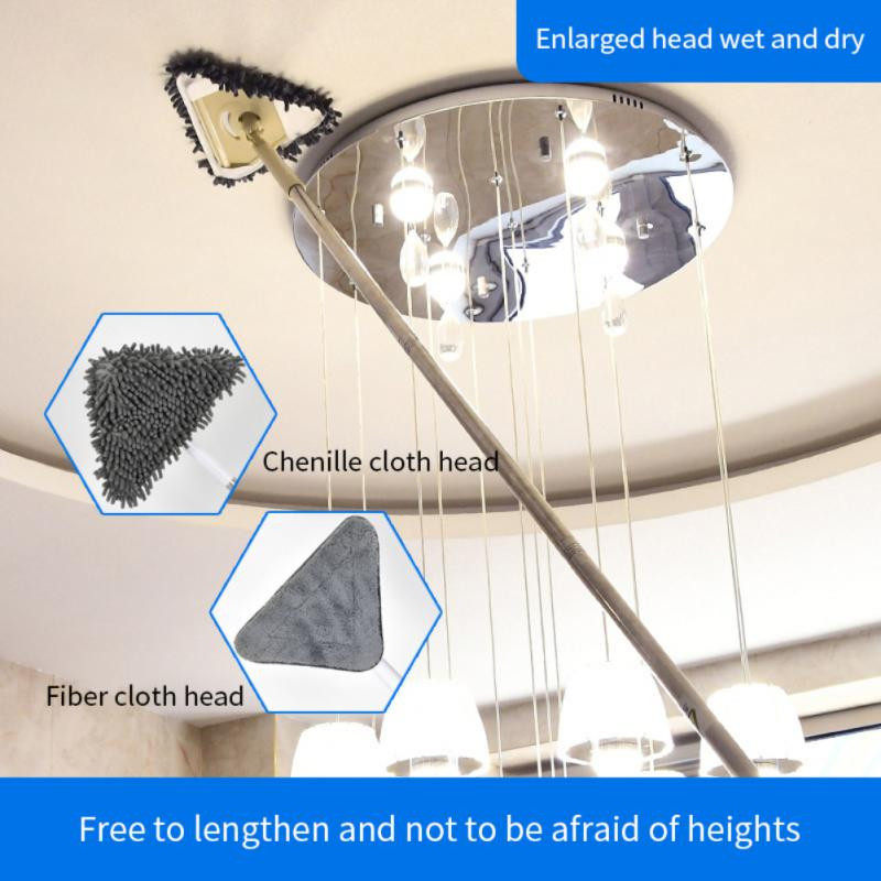 Kolmnurkne mopp Klaasi Lae tolmu Puhastus Kaabits Köök Sein Lamedad Põrandad Aknad Teleskooppuhasti hari Kodumajapidamine