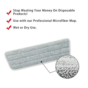 6 συσκευασίες σφουγγαρίστρας Wet Dry Microfiber Mop Cleaning Pad Mop Mop Refills ανταλλακτικές κεφαλές για τις περισσότερες σφουγγαρίστρες ψεκασμού και σφουγγαρίστρες Reveal