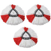 3 τμχ Ανταλλακτικό για Vileda O-cedar Mop Heads Refill Microfibre Spin Mop360 Rotating Floor Mop Head Για κουζίνα χρήσιμα πράγματα για