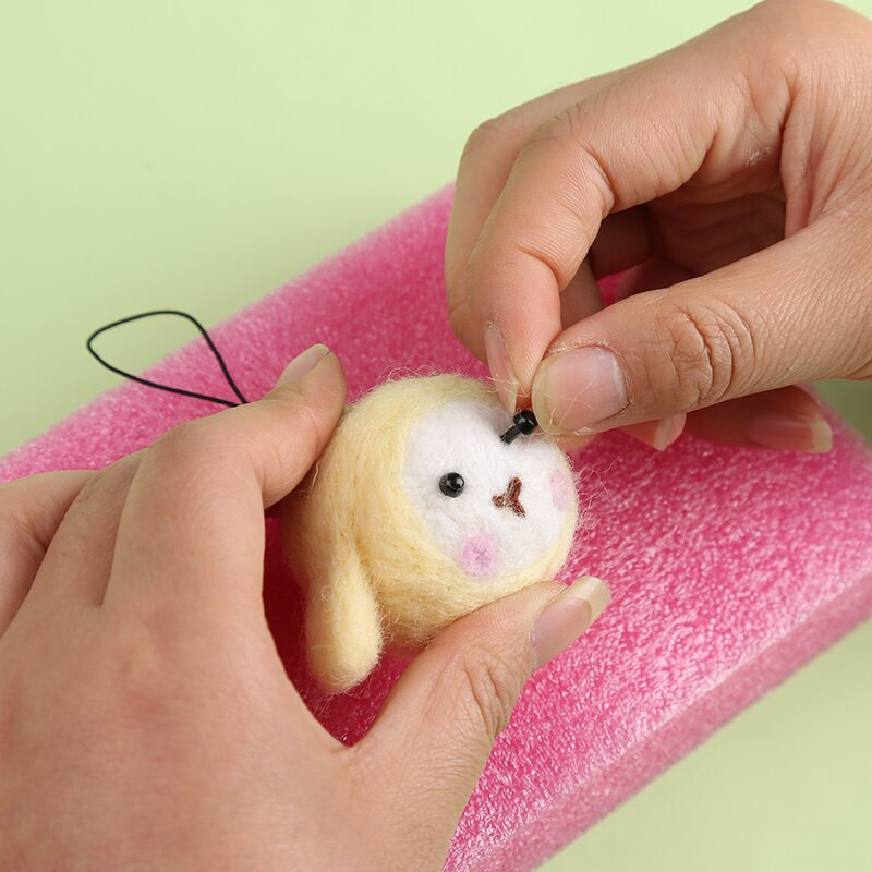 Nonvor 200 porų plastikinės akutės adatiniam vėlimui Meškiukai Lėlės Gyvūnai „Pasidaryk pats“ rankų darbo žaislinės lėlės priedai 2/3/4/5/6 mm