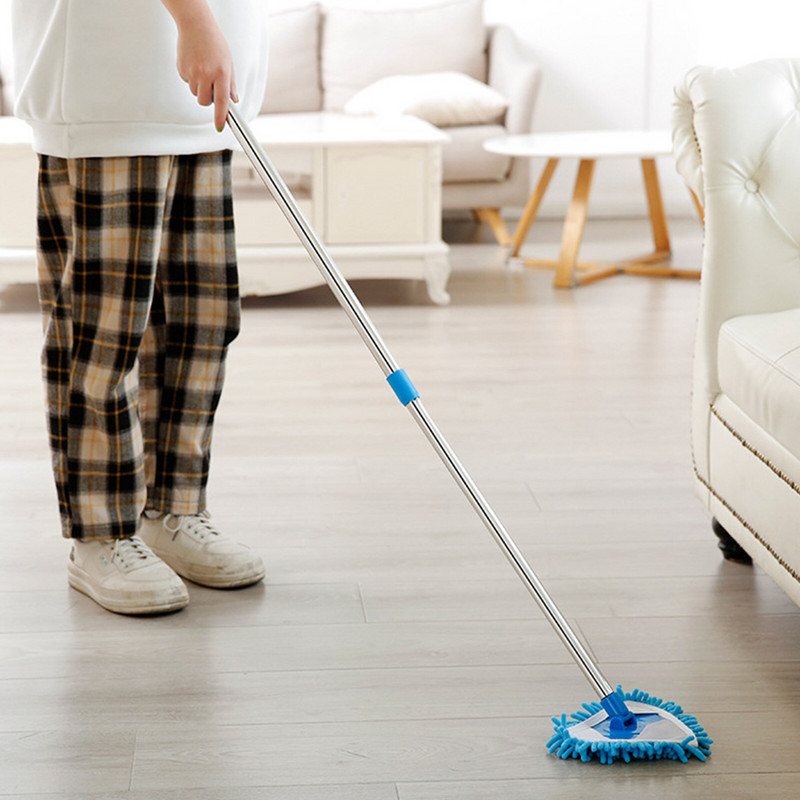 Triangle Lazy Cleaning Mop Πτυσσόμενη σφουγγαρίστρα σενίλ Σφουγγαρίστρα σκόνης καθαρισμού πλακιδίων τοίχου και οροφής Καθαρισμός οικιακής σφουγγαρίστρας τζαμιού δαπέδου