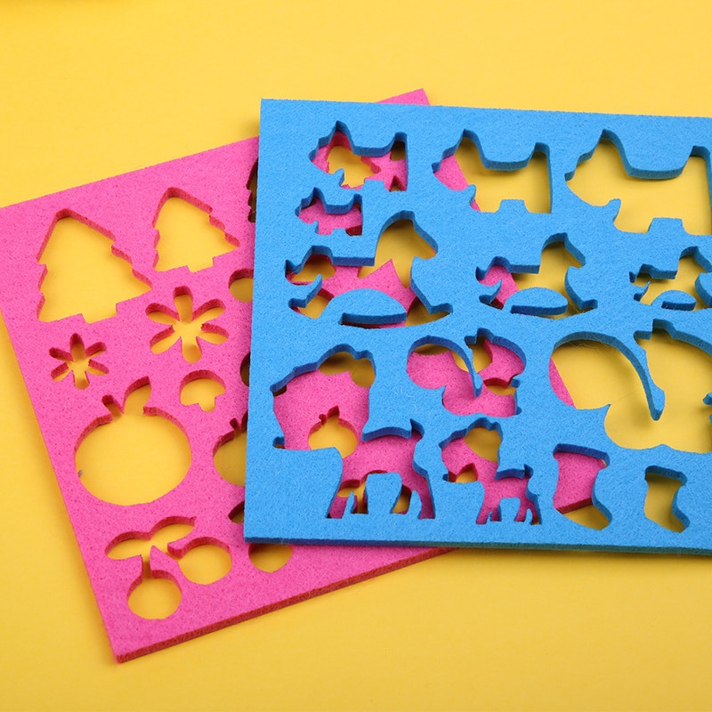 LMDZ 2/7PCS Σετ χειροτεχνίας μαλλί τσόχα φόρμα βελόνας με λαβή για DIY Craft Στένσιλ Απλικέ Χειροτεχνίας