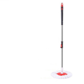 Καθαριστικό δαπέδου 360 μοιρών Περιστρεφόμενος στύλος σφουγγαρίστρας Παχύς από ανοξείδωτο χάλυβα αναδιπλούμενος πτυσσόμενος πρέσας χεριών Spin Dry Magic Mop Cleaning Mop Spin