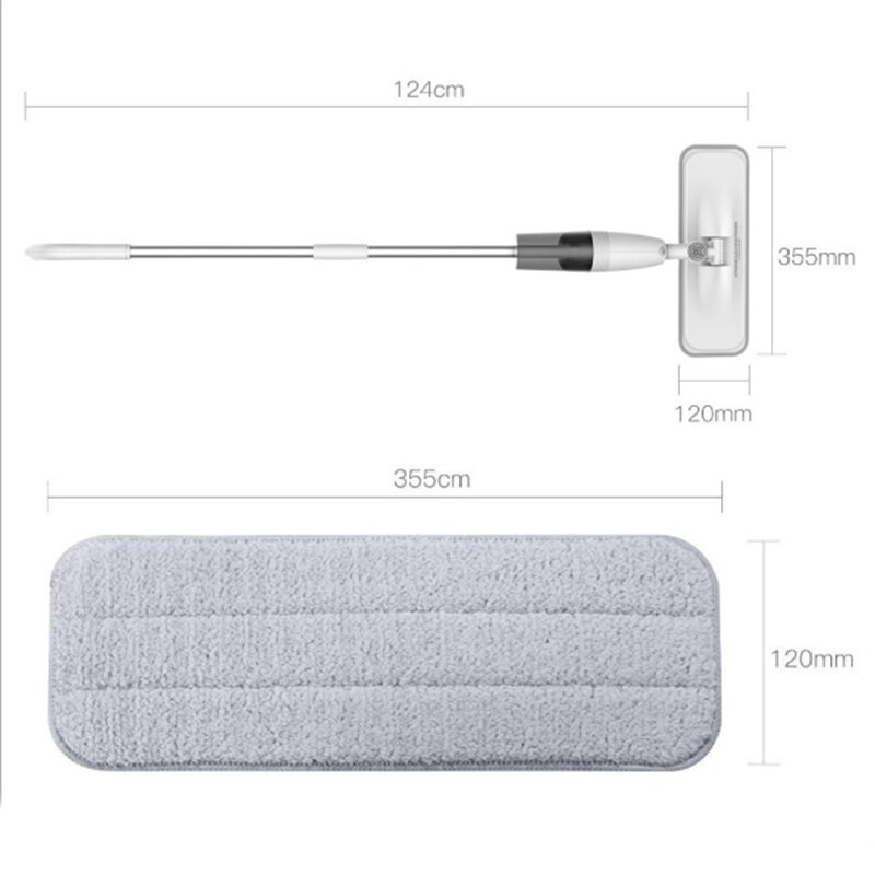 Κατάλληλο για Xiaomi Mijia Deerma Replace Mop for Mi Mijia Water Spray Mop 360 Rotating Cleaning Cloth Head Ξύλινο ύφασμα με ίνες C2