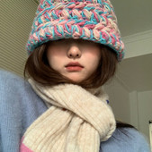 Νέο μοντέλο γυναικείο πλεκτό κασκόλ