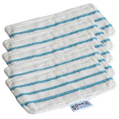 Πρακτικές σφουγγαρίστρες 5 τμχ για σφουγγαρίστρα Black & Decker Steam Mop FSM1610 FSM1630 Πλένεται και επαναχρησιμοποιήσιμο Ανταλλακτικό πανί σφουγγαρίστρας