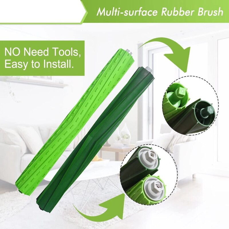 Ανταλλακτικό ρολό λαστιχένιας βούρτσας πολλαπλών επιφανειών για αξεσουάρ ηλεκτρικής σκούπας Irobot Roomba S9 S9+ S9 Plus