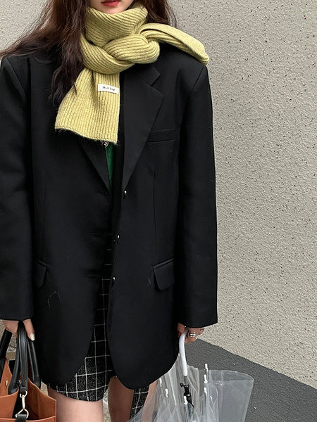 Eșarfă de iarnă de damă, de culoare uni, cu logo