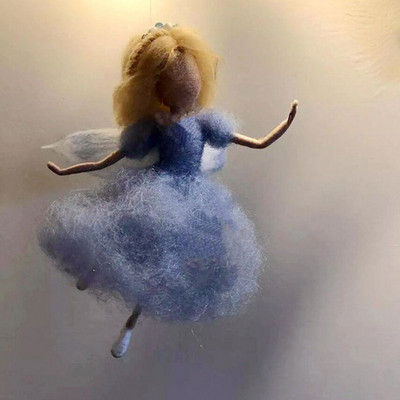 Little Fairy „Pasidaryk pats“ amatų adatų vėlimo gyvūnų rinkinys Rankdarbių nebaigtų veltinio žaislų amatų medžiaga adatų vėlimo vilnos įrankis