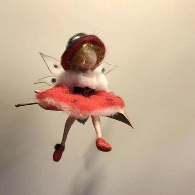 Little Fairy „Pasidaryk pats“ amatų adatų vėlimo gyvūnų rinkinys Rankdarbių nebaigtų veltinio žaislų amatų medžiaga adatų vėlimo vilnos įrankis