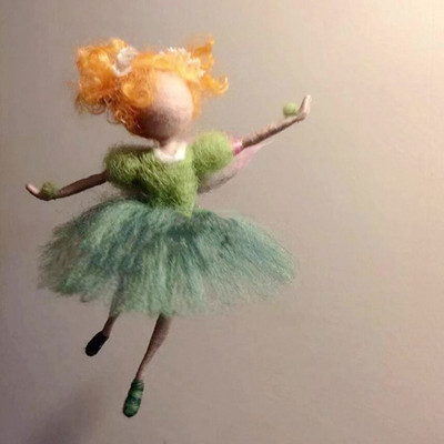 Little Fairy „Pasidaryk pats“ amatų adatų vėlimo gyvūnų rinkinys Rankdarbių nebaigtų veltinio žaislų amatų medžiaga adatų vėlimo vilnos įrankis