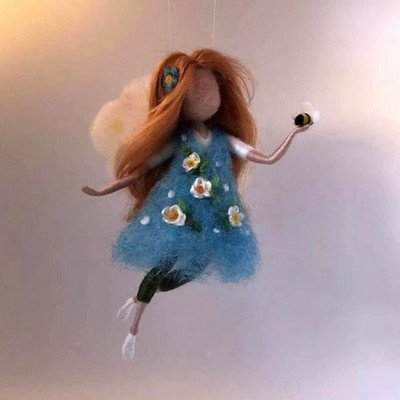 Little Fairy „Pasidaryk pats“ amatų adatų vėlimo gyvūnų rinkinys Rankdarbių nebaigtų veltinio žaislų amatų medžiaga adatų vėlimo vilnos įrankis