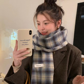 Trendi kockás női sál