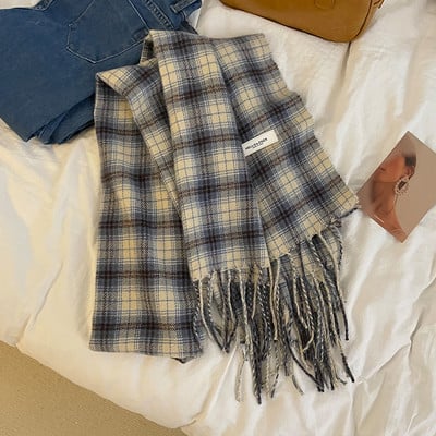 Trendi kockás női sál