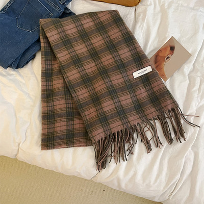 Trendi kockás női sál