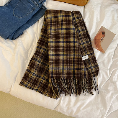 Trendi kockás női sál