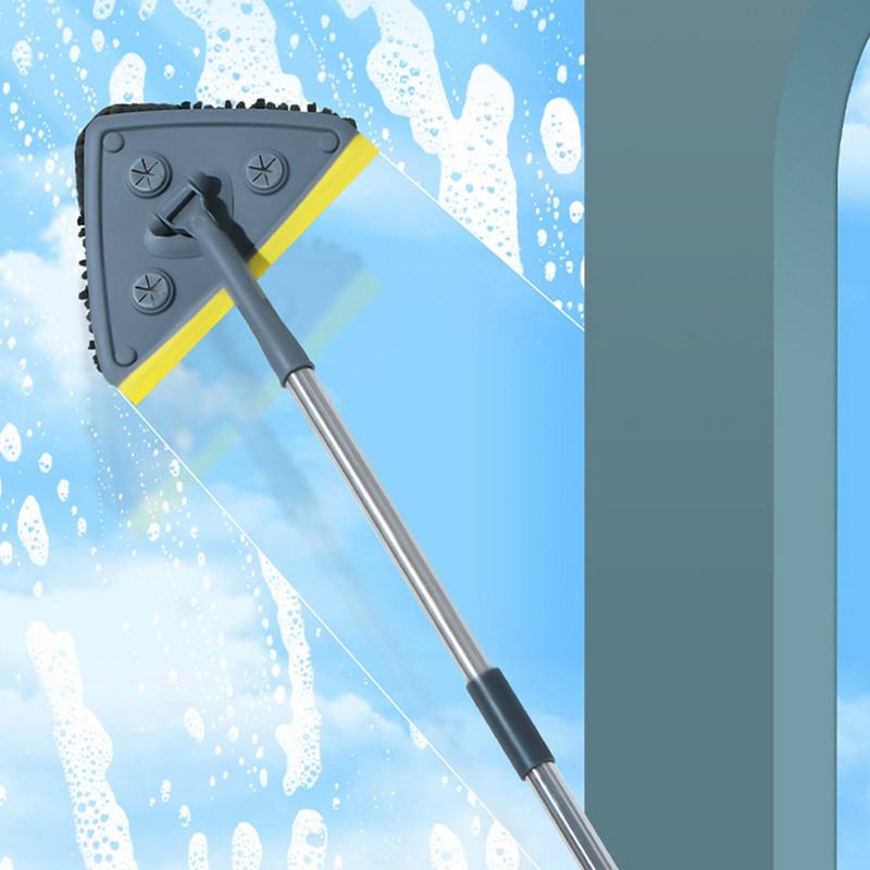 1 komplekti kolmnurkse mopiga seinapuhastusvahend pika käepidemega 360 kraadi pööratav reguleeritav pehmest mikrokiust tolmupuhastusvahend