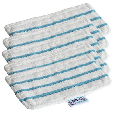 5 τεμάχια σφουγγαρίστρας για σφουγγαρίστρα Black & Decker Steam Mop FSM1610 FSM1630 Πλενόμενο και επαναχρησιμοποιούμενο, Ανταλλακτικό πανί σφουγγαρίστρας