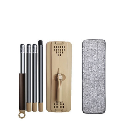 Διμερής σφουγγαρίστρα υφασμάτινο πλύσιμο δαπέδου οικιακού καθαρισμού Αντικατάσταση κάδου σετ με Spin Flat Microfiber Magic Lazy Hand Free